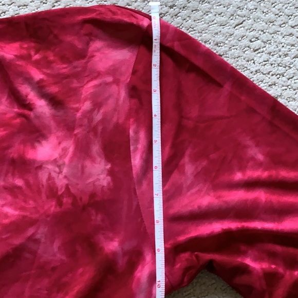 NEW Vocal dark pink tie dye studded cardigan 1X - Picture 16 of 16